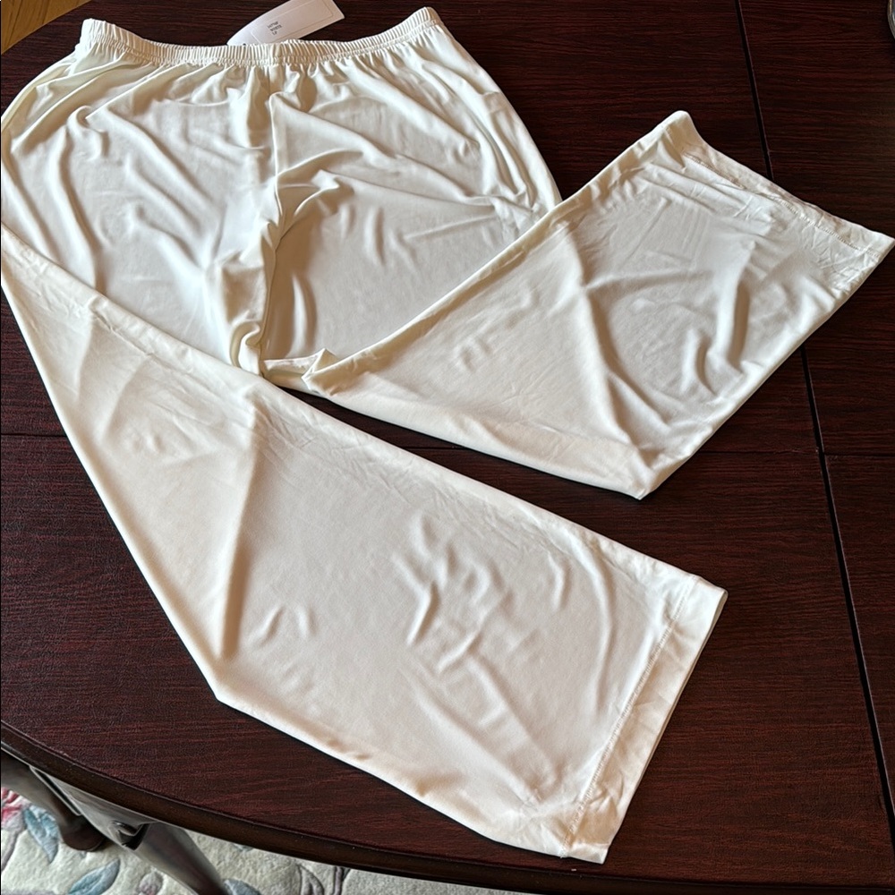 Brand New Caroline Rose White Wide Leg Pants - Picture 4 of 10